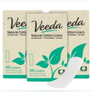 Natural Cotton Liners - White.  3 Boxes Of 40